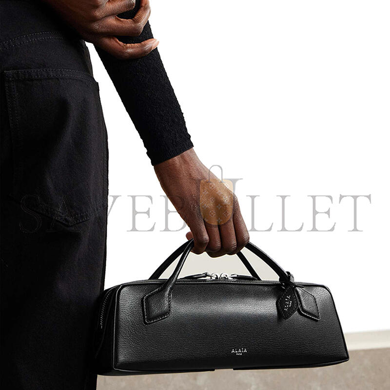 ALAÏA LE TECKEL TEXTURED-LEATHER TOTE P01076247 (31*10*7cm)